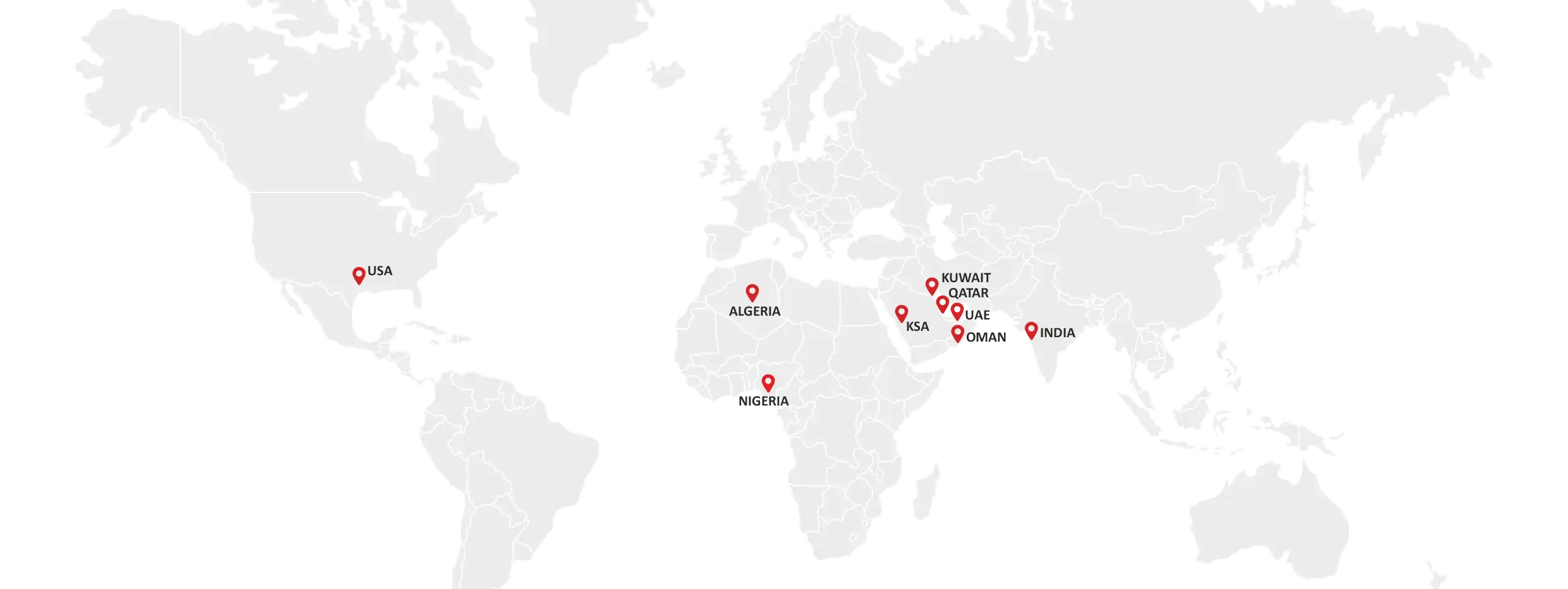 Global locations map